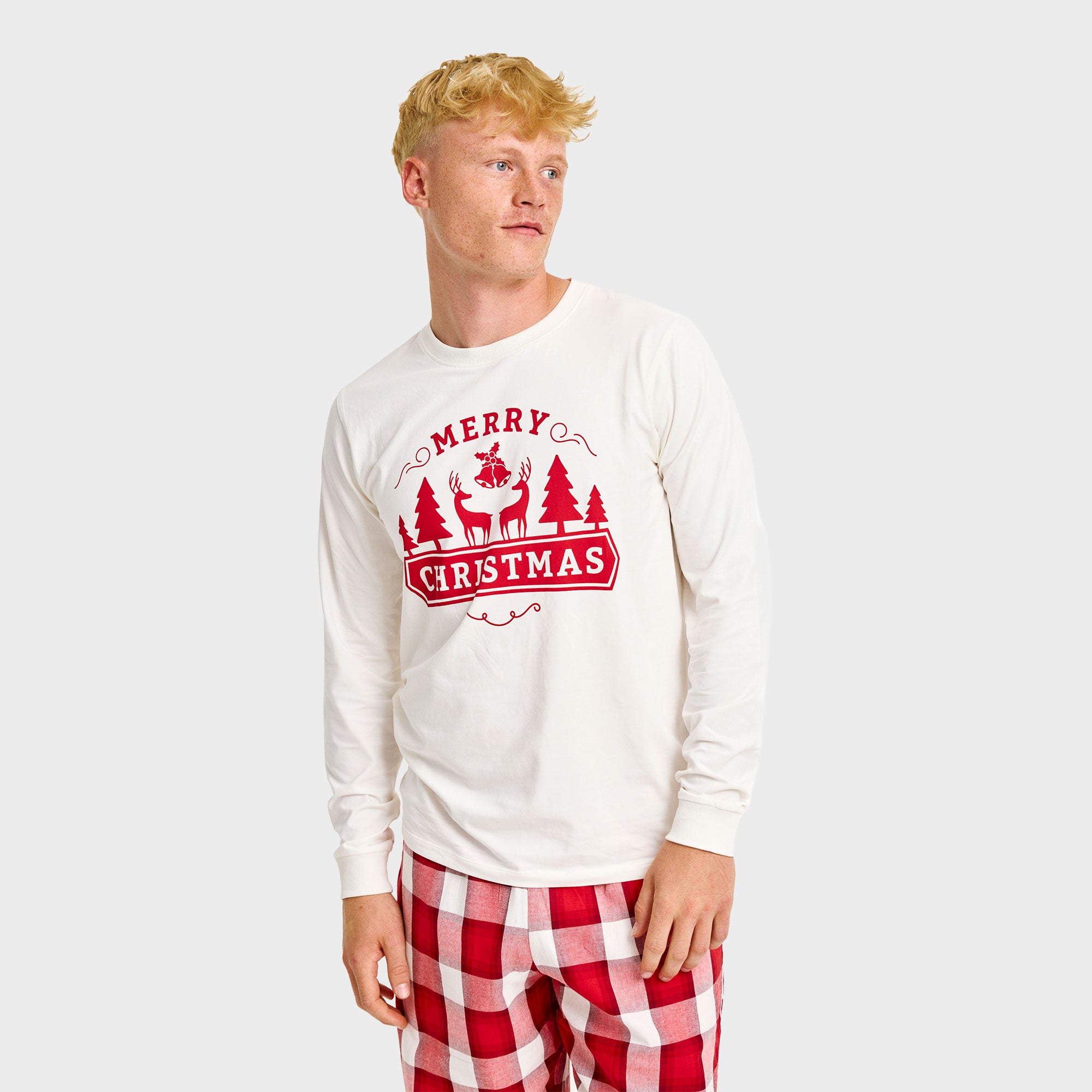 The Merry Christmas Pyjamas Top - Herre